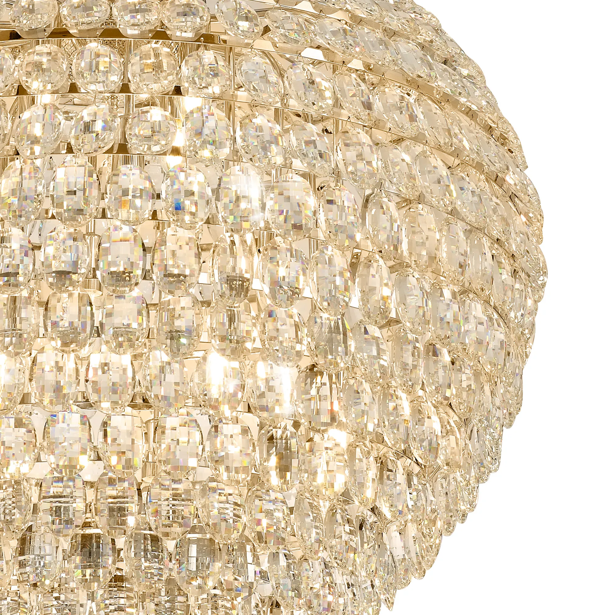 Coniston Pendant 16 Light (46kg) French Gold IL32811  Diyas Coniston French Gold